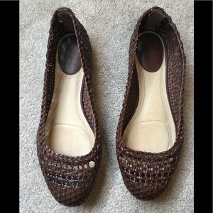 Frye Woven Flats size 7 Leather
